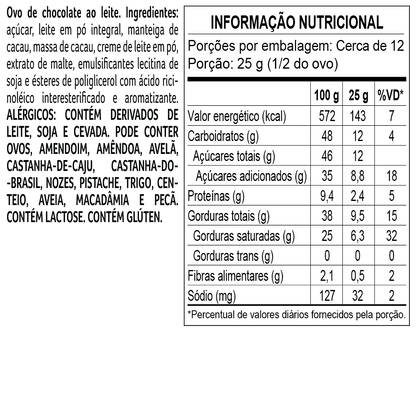 Ovo de Páscoa laCreme ao Leite 400g